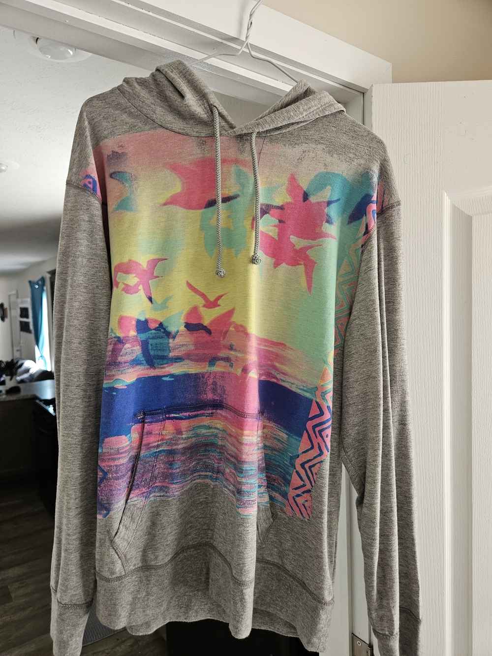 American Eagle Outfitters Gray Athletic Fit T-Shirt